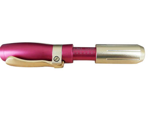 Rose hyaluronique libre du stylo SS304 d'injection de lèvre d'aiguille de l'ampoule 0.3ml